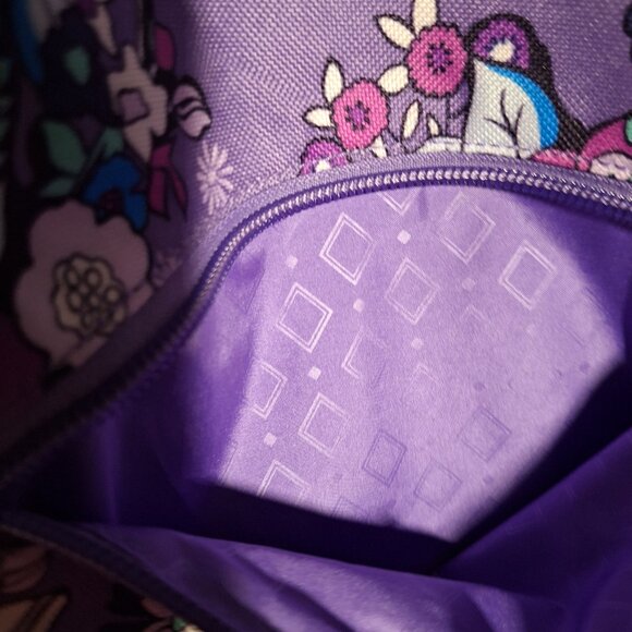 Vera Bradley Sling Crossbody Bag/Pack Backpack Purple Floral - Picture 7 of 16